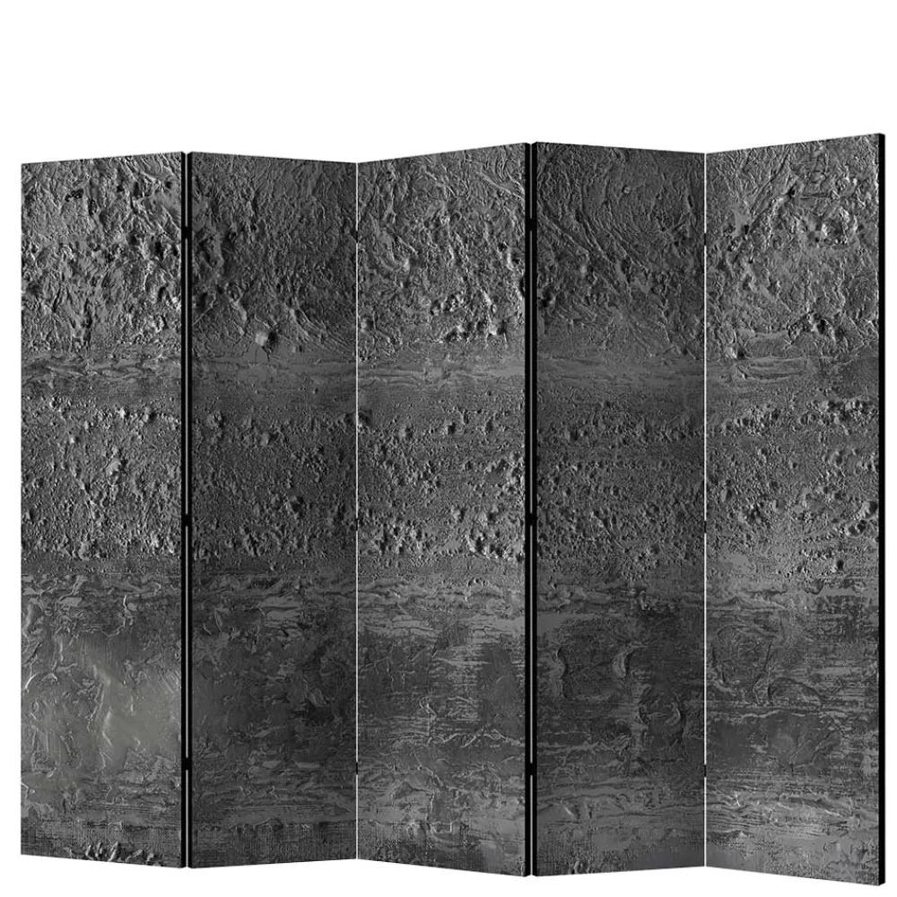 Wohnen Wohnzimmer-Regale|Paravents*Paravent in Dunkelgrau Stein Struktur Optik - Tulaterri