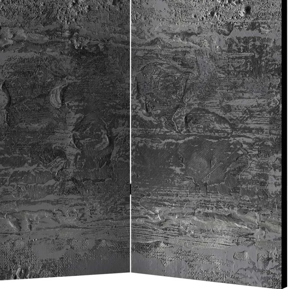 Wohnen Wohnzimmer-Regale|Paravents*Paravent in Dunkelgrau Stein Struktur Optik - Tulaterri