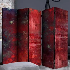 Wohnen Paravents*Paravent in Dunkelrot Rot Betonstruktur - Monrovia