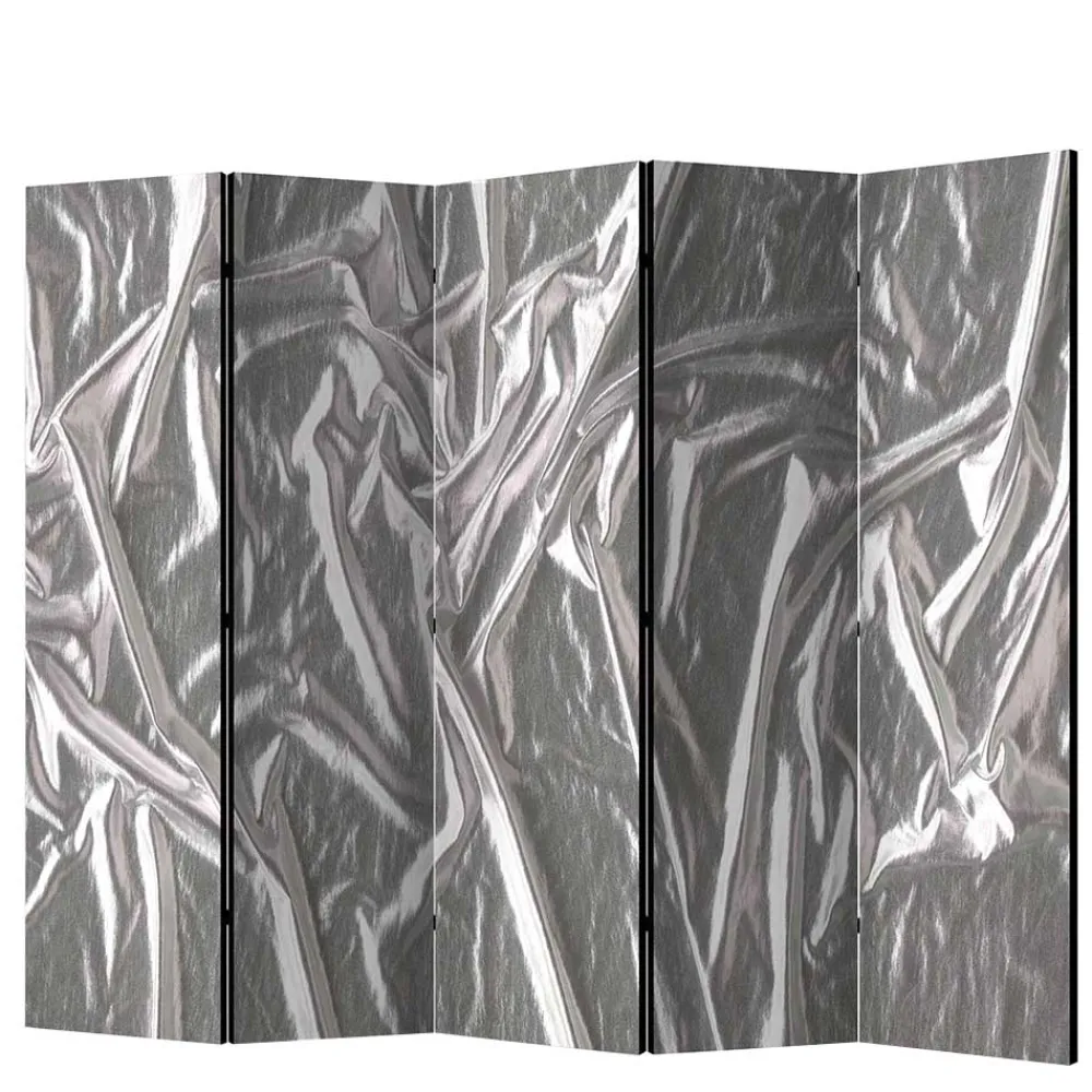 Wohnen Wohnzimmer-Regale|Paravents*Paravent in Grau Silber bedruckt - Smidan