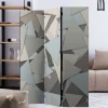 Wohnen Wohnzimmer-Regale*Paravent in Grautönen Dreiecke Muster - Trinity