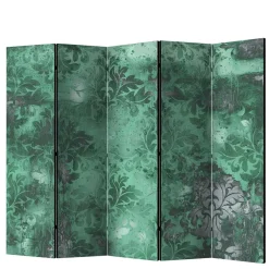 Wohnen Paravent in Grün Grau Ornament - Vilma
