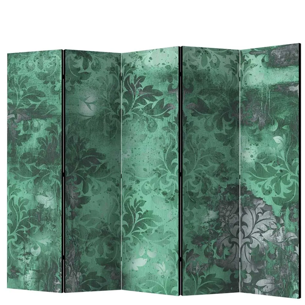 Wohnen Paravent in Grün Grau Ornament - Vilma