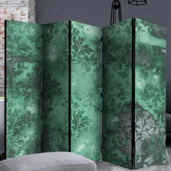 Wohnen Paravent in Grün Grau Ornament - Vilma