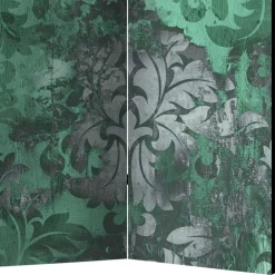 Wohnen Paravent in Grün Grau Ornament - Vilma