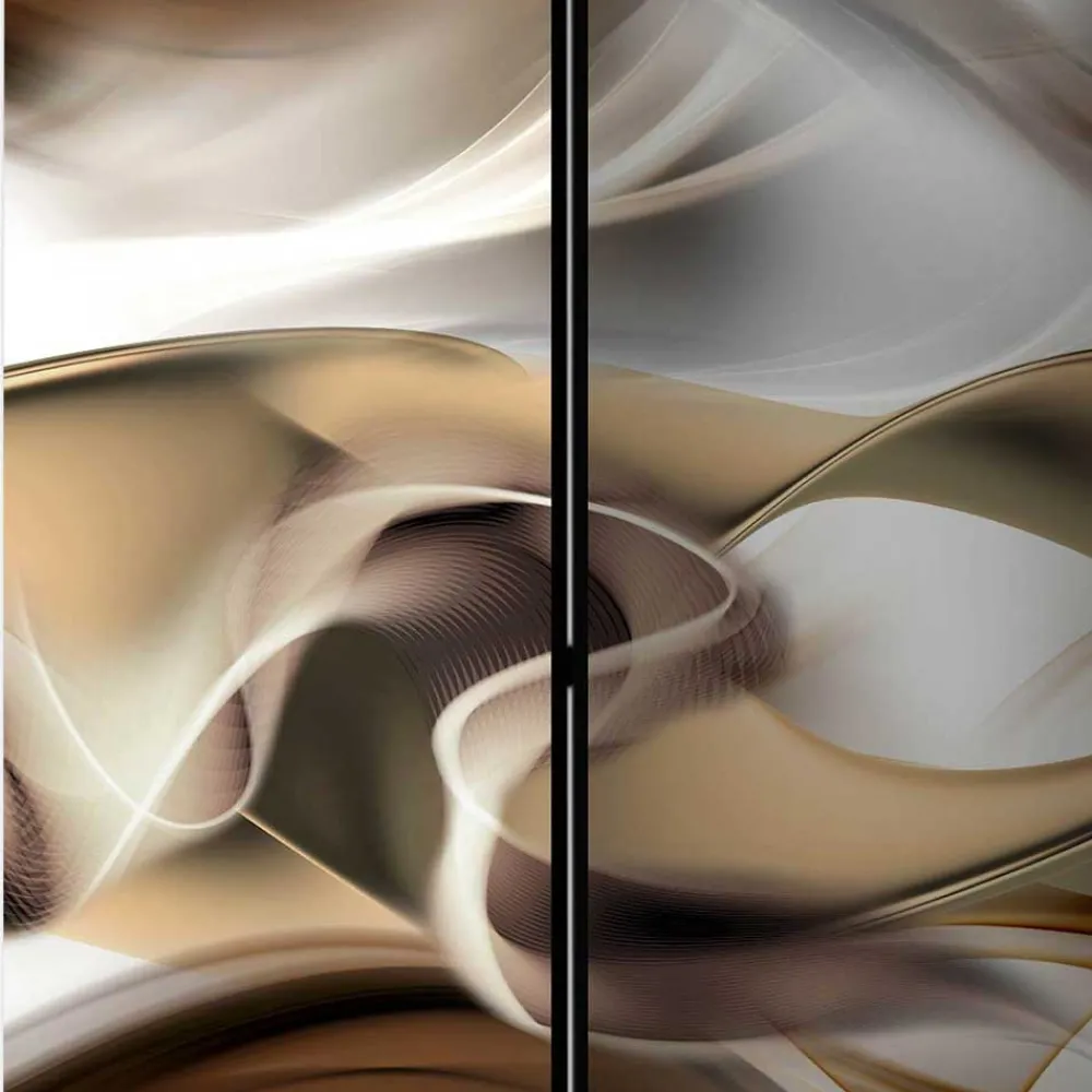 Wohnen Paravents*Paravent in Hellbraun Braun Grau - Traciana