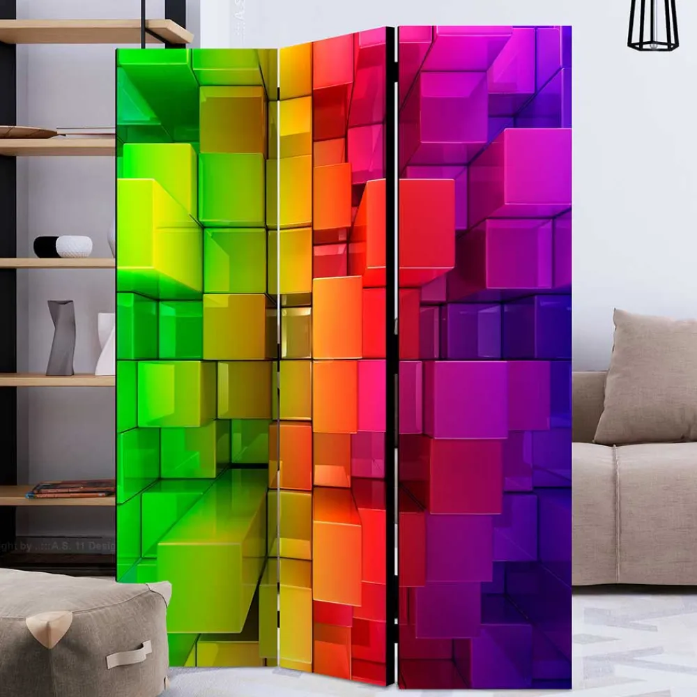 Wohnen Paravent in knalligen Farben - Presto