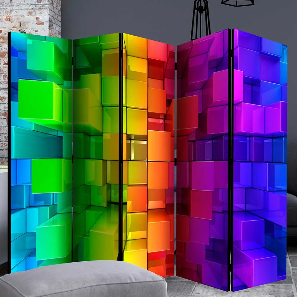 Wohnen Paravent in knalligen Farben - Presto