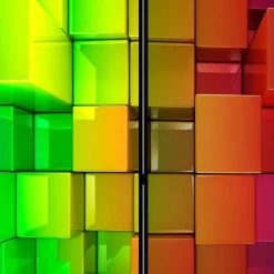 Wohnen Paravent in knalligen Farben - Presto