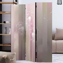 Wohnen Paravents*Paravent in Pastellfarben Rosa & Weiß - Albacete