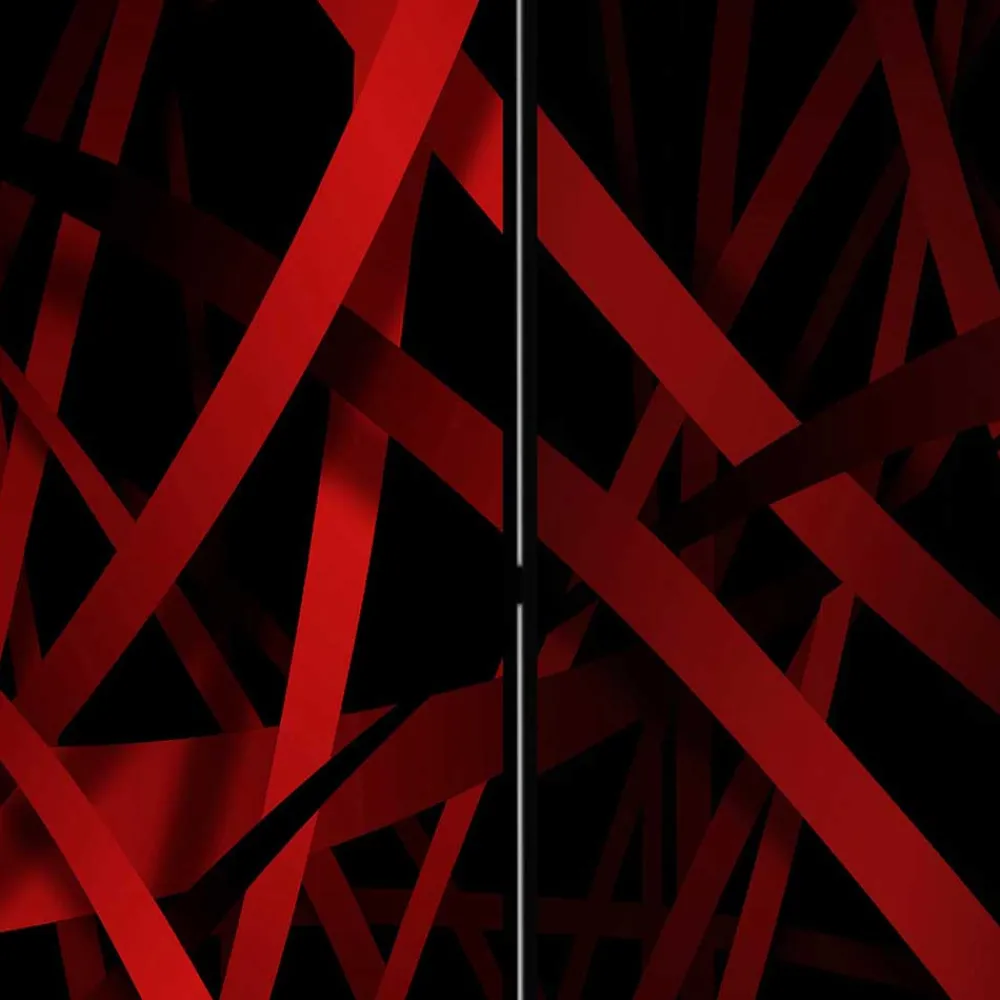 Wohnen Wohnzimmer-Regale|Paravents*Paravent in Rot & Schwarz - Lenn