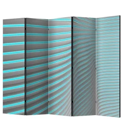 Wohnen Paravents*Paravent in Türkis & Grau - Optima