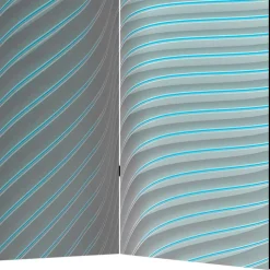 Wohnen Paravents*Paravent in Türkis & Grau - Optima