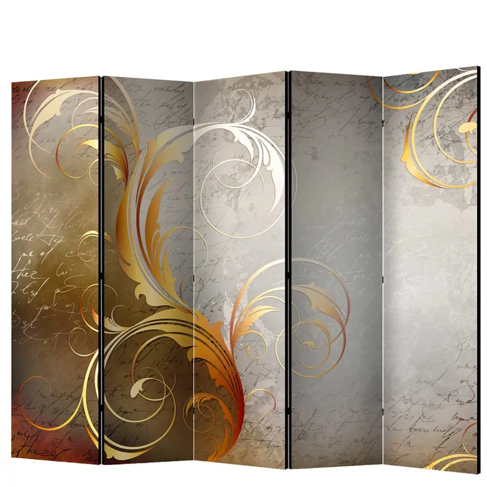 Wohnen Paravent mit abstraktem Schrift Motiv - Ray