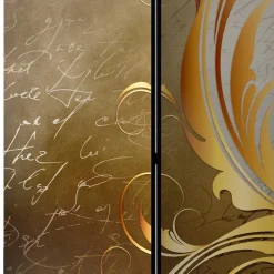 Wohnen Paravent mit abstraktem Schrift Motiv - Ray