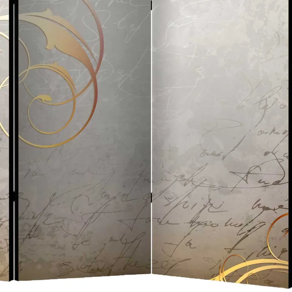 Wohnen Paravent mit abstraktem Schrift Motiv - Ray