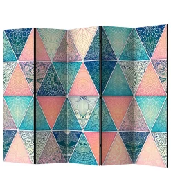 Wohnen Paravent mit Dreieck Muster mit Orient Ornamenten - Sintma