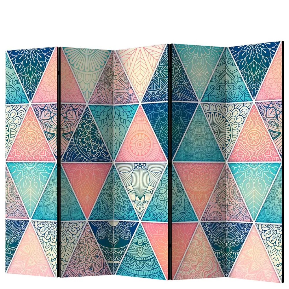 Wohnen Paravent mit Dreieck Muster mit Orient Ornamenten - Sintma