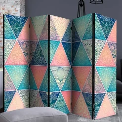 Wohnen Paravent mit Dreieck Muster mit Orient Ornamenten - Sintma