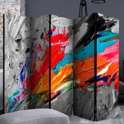 Wohnen Paravent mit Druckmotiv Farbe in Bunt - Hemenias