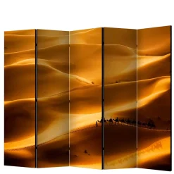 Wohnen Paravent mit Foto Wüste mit Kamel Karavane - Lively