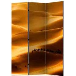 Wohnen Paravent mit Foto Wüste mit Kamel Karavane - Lively