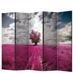 Wohnen Paravents*Paravent mit Landschaft Motiv in Pink - Altamira