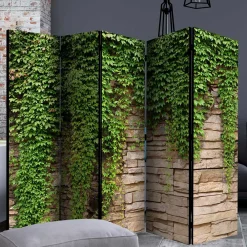 Wohnen Paravent mit Mauer & Ranke Wilder Wein - Letona