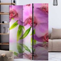 Wohnen Paravent mit Orchideen Motiv - Grex