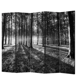Wohnen Paravent mit Schwarz-Weiss Druck Wald - Norte