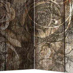 Wohnen Paravent mit Vintage Rosen Motiv - Lavaco