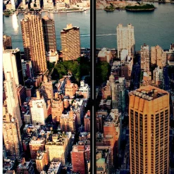 Wohnen Paravents*Paravent New York aus der Vogelperspektive - Alicudi