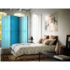 Wohnen Paravent Raumtrenner Blaue Holzwand - Lomerio