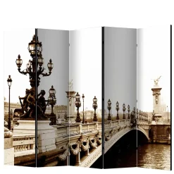 Wohnen Paravents|Vintage Möbel*Paravent Raumtrenner mit Schwarzweiß Fotodruck - Charon