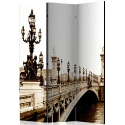 Wohnen Paravents|Vintage Möbel*Paravent Raumtrenner mit Schwarzweiß Fotodruck - Charon