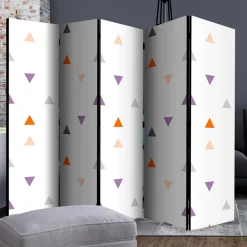 Wohnen Paravents*Paravent Trennwand mit Muster Dreiecke - Flarinca