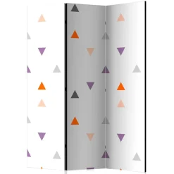 Wohnen Paravents*Paravent Trennwand mit Muster Dreiecke - Flarinca