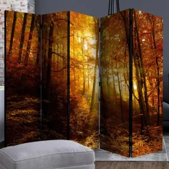 Wohnen Paravents*Paravent Trennwand Wald in Herbststimmung - Jemja