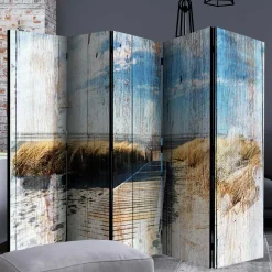 Wohnen Wohnzimmer-Regale|Vintage Möbel*Paravent Vintage Look Strand Meer - Centres