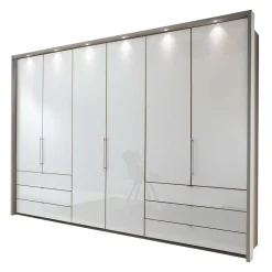 Wohnen Passepartout Kleiderschrank mit LED Beleuchtung - Tumiva