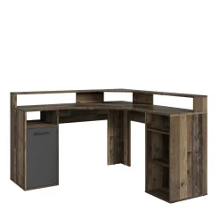 Wohnen Bürotische*PC Eckschreibtisch in Altholz Optik - Asalion