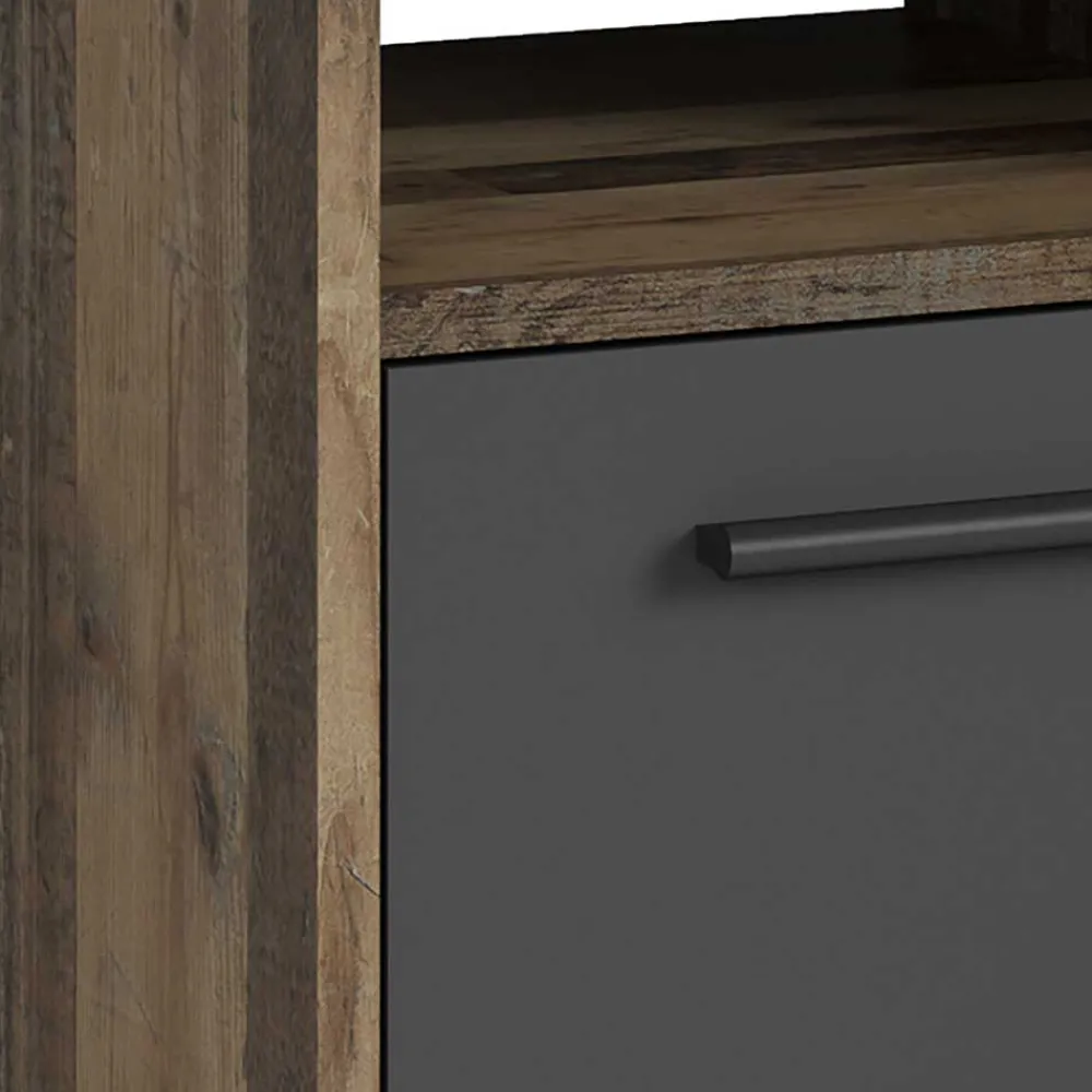 Wohnen Bürotische*PC Eckschreibtisch in Altholz Optik - Asalion