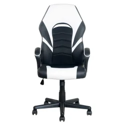 Wohnen PC Gamingstuhl in Schwarz Weiß - Toma