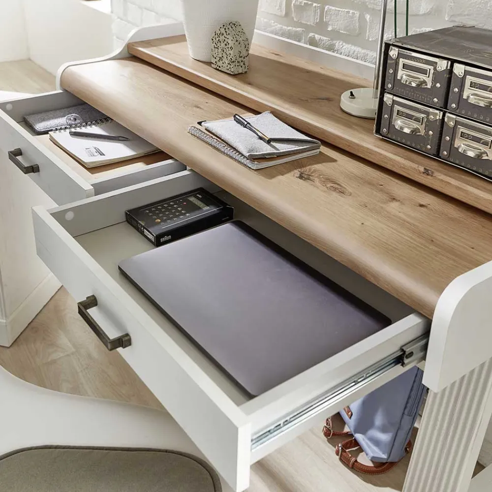 Wohnen PC Schreibtisch & Rollcontainer - Mehady (zweiteilig)