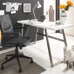 Wohnen Bürotische*PC Schreibtisch Joera in Weiß