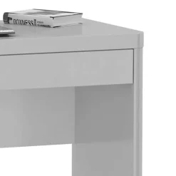 Wohnen Jugendzimmertische|Kinderschreibtische*PC-Tisch Trevoz in Hochglanz Weiß