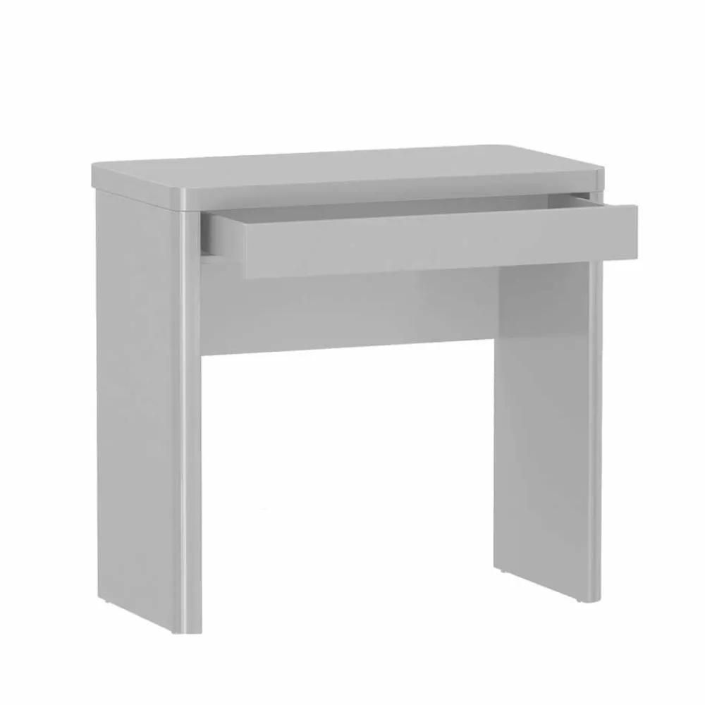 Wohnen Jugendzimmertische|Kinderschreibtische*PC-Tisch Trevoz in Hochglanz Weiß