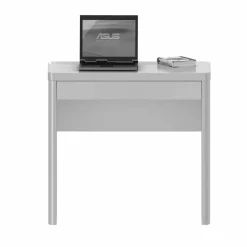 Wohnen Jugendzimmertische|Kinderschreibtische*PC-Tisch Trevoz in Hochglanz Weiß