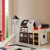 Wohnen Kindermöbel|Kinderbetten*Piraten Spielbett Bram aus Kiefer Massivholz