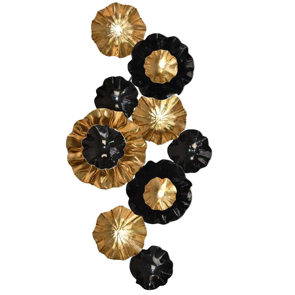 Wohnen Wandbilder*Plastische Wanddekoration Metall Rosetten - Mezera